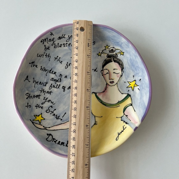 Dream Big Ceramic Decorative Plate by Julia Junkin - Picture 7 of 7